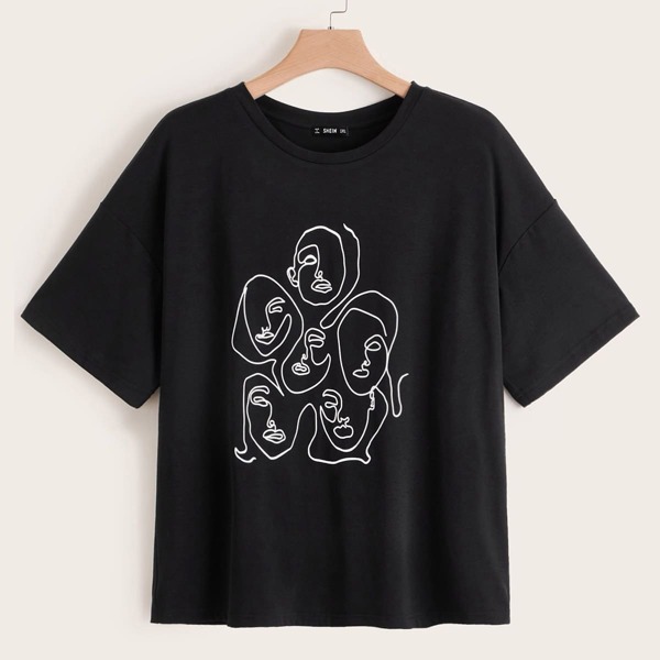 

Plus Figure Print Top