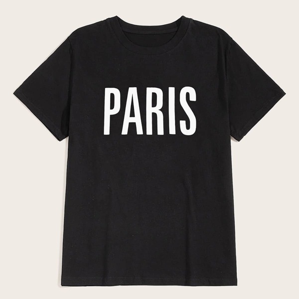 

Men Letter Print Tee