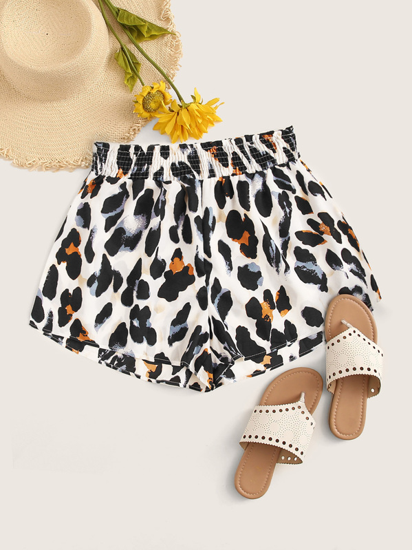 

Leopard Print Shorts, Multicolor