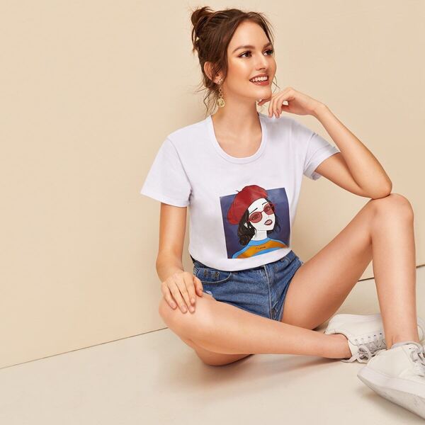 

Figure Print Tee