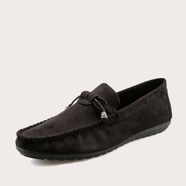 

Men Bow Tie Decor Slip On Loafers