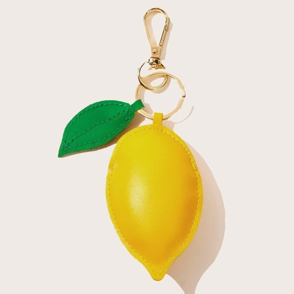 

Lemon Shaped Keychain, Yellow