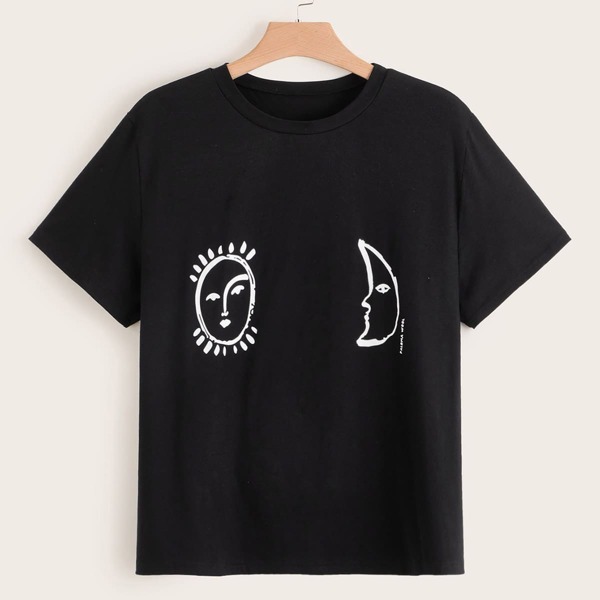 

Plus Cartoon Print Tee