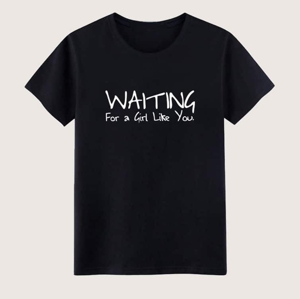 

Men Slogan Print Tee