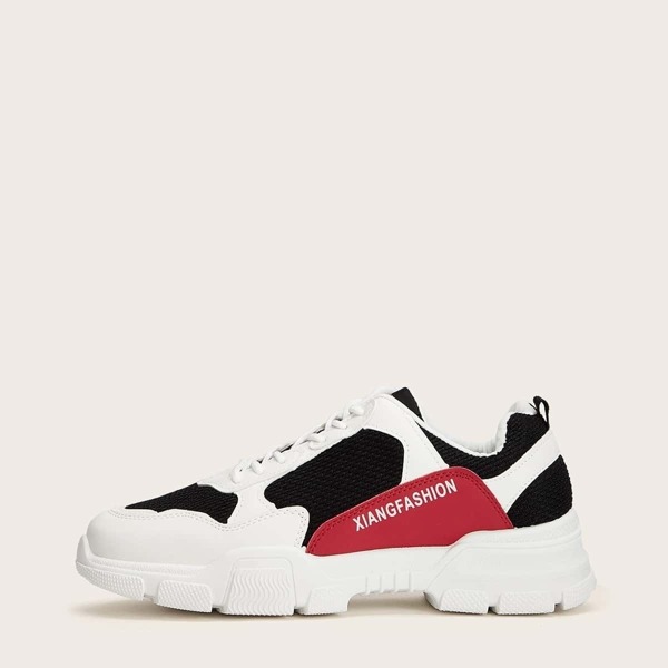 

Men Color Block Chunky Sole Trainers