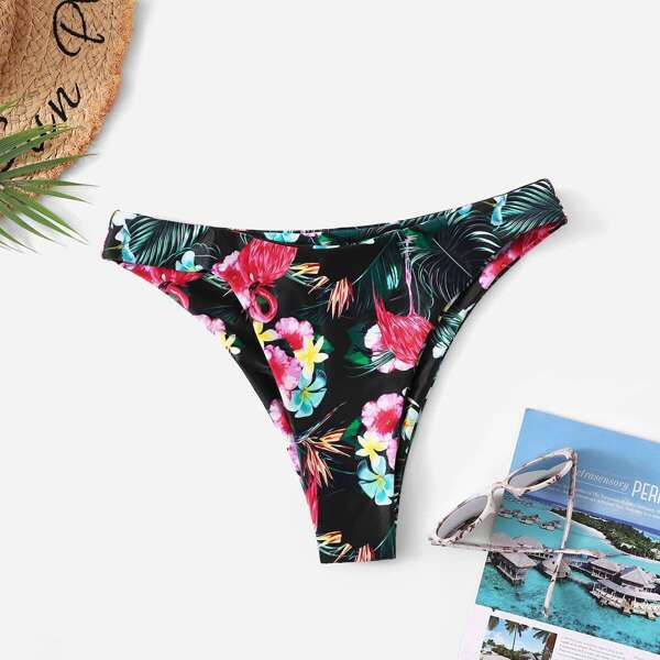 

Tropical Print Swimming Panty, Multicolor