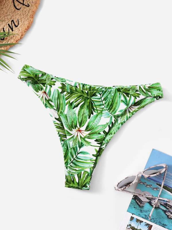 

Leaf Print Swimming Panty, Multicolor