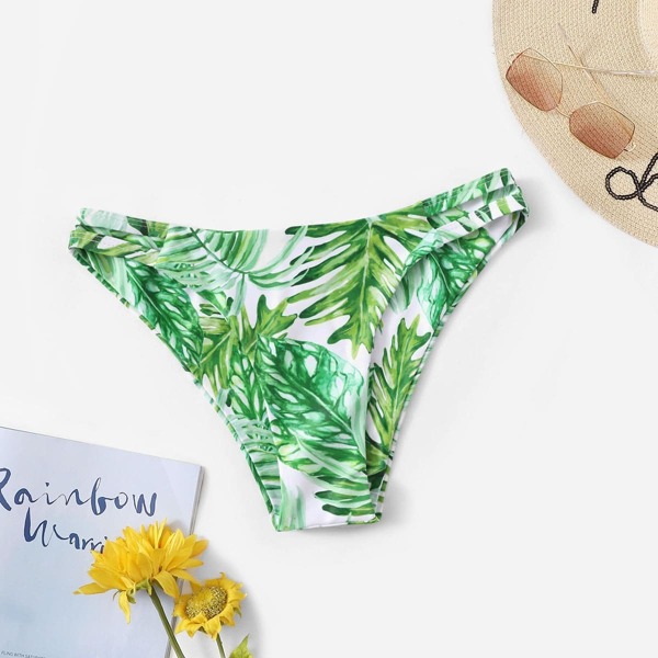 

Cut-out Tropical Print Swimming Panty, Multicolor