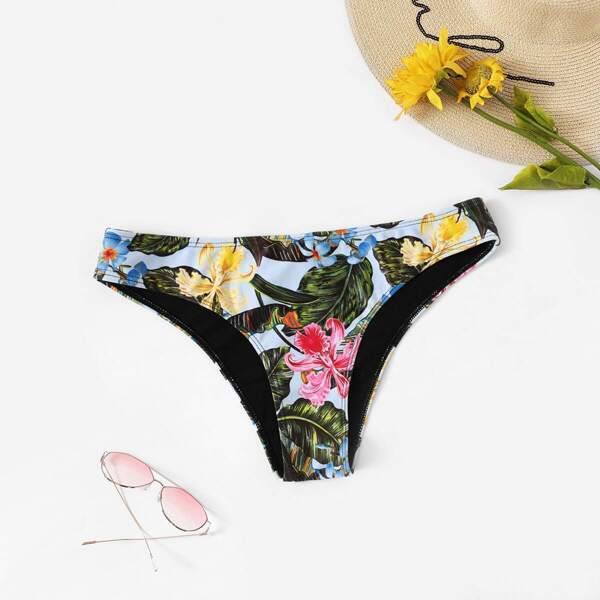 

Tropical Print Swimming Panty, Multicolor