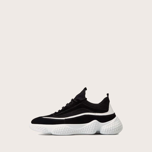 

Men Lace-up Front Mesh Trainers