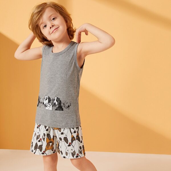 

Toddler Boys Dog Print Pajama Set, Multicolor