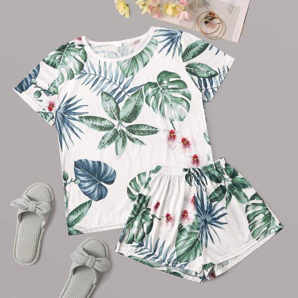 

Tropical Print Pajama Set