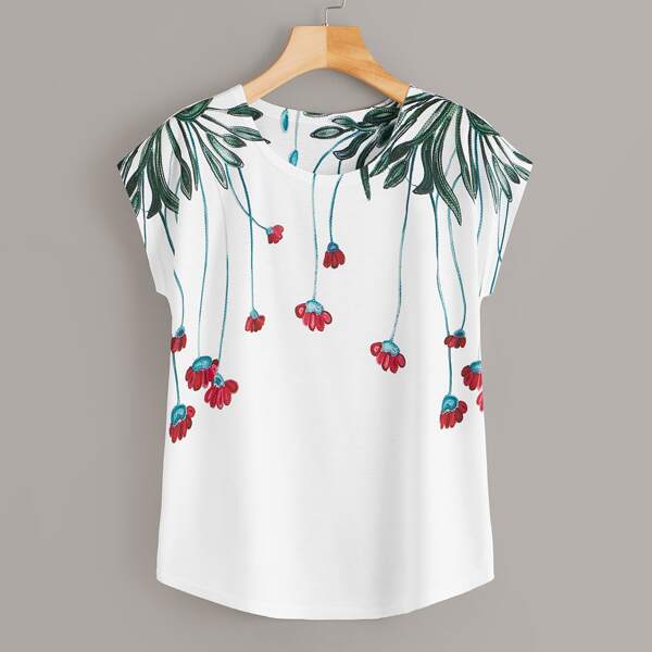 

Floral Print Tee, Multicolor