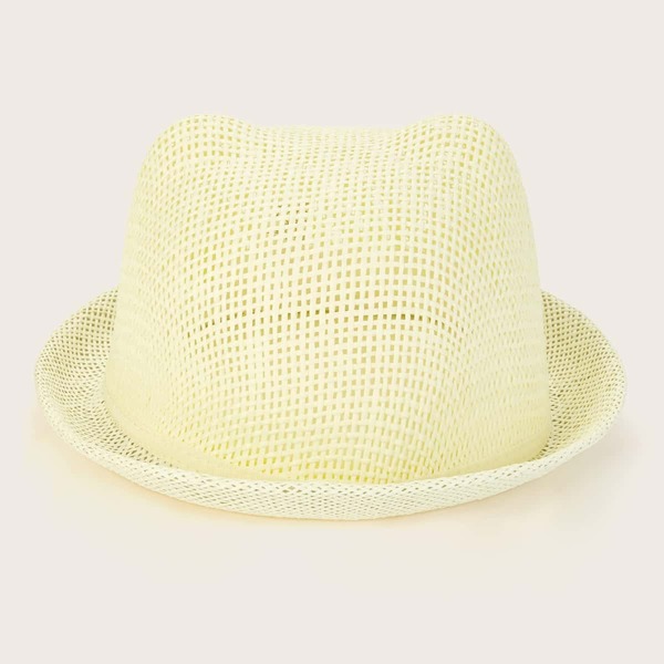 

Toddler Girls Cut Out Straw Hat