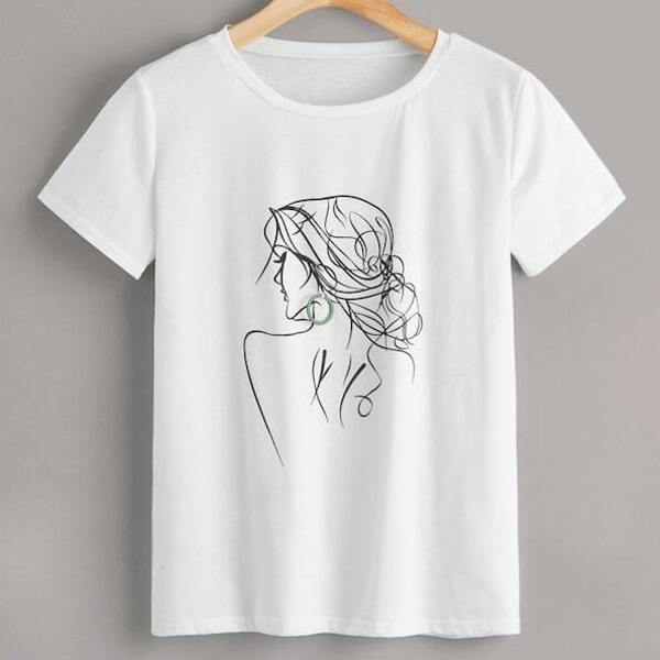 

Plus Figure Print Tee