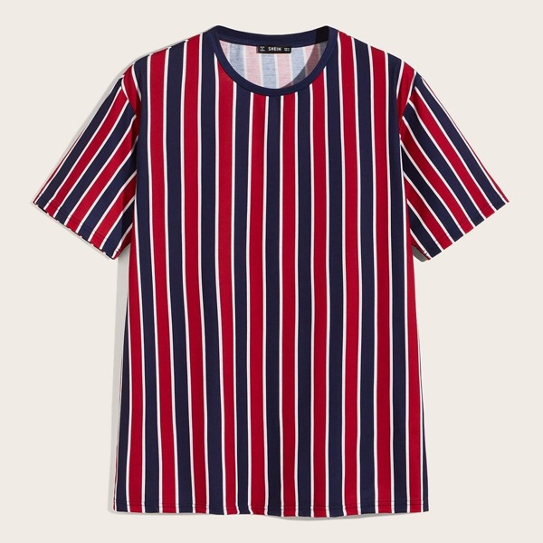 

Men Short Sleeve Striped Top