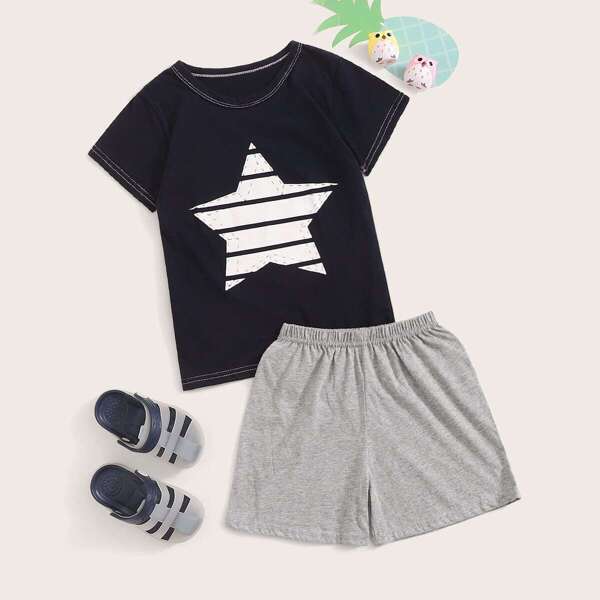 

Toddler Boys Star Print Pajama Set, Multicolor