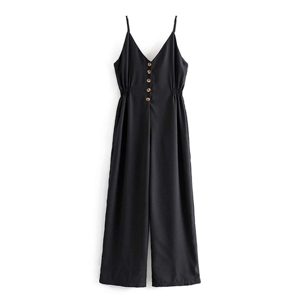

Button Front Cami Jumpsuit