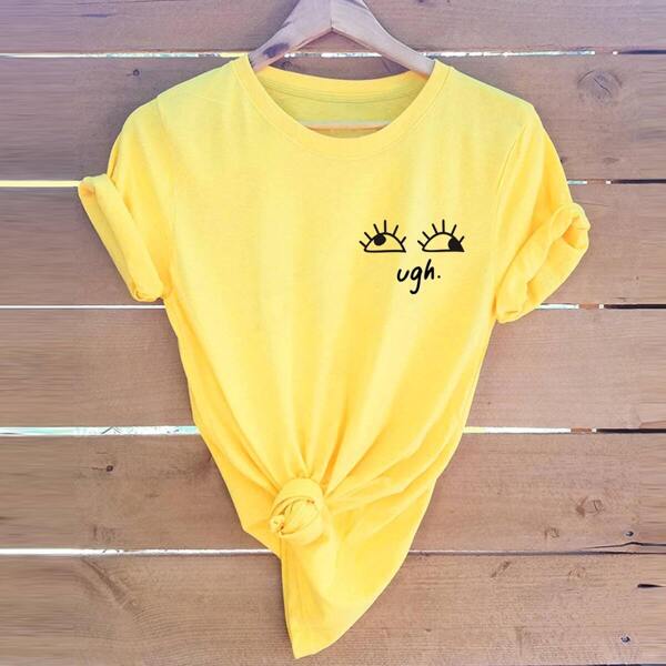 

Eye And Letter Print Tee