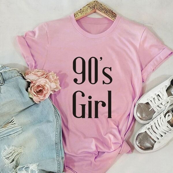

Letter Graphic Tee, Pink
