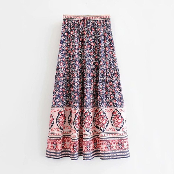 

Drawstring Waist Ditsy Floral Skirt