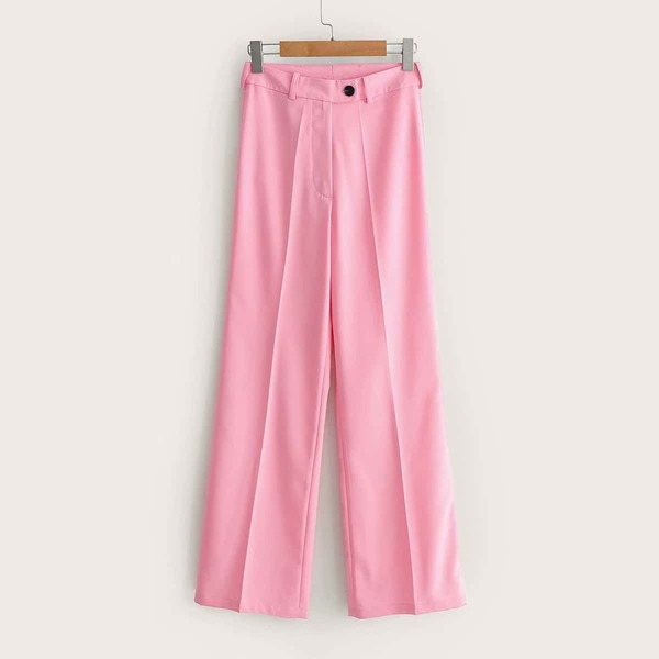 

Solid Straight Leg Pants
