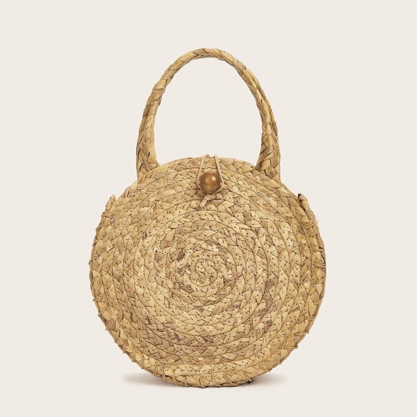 

Round Woven Tote Bag