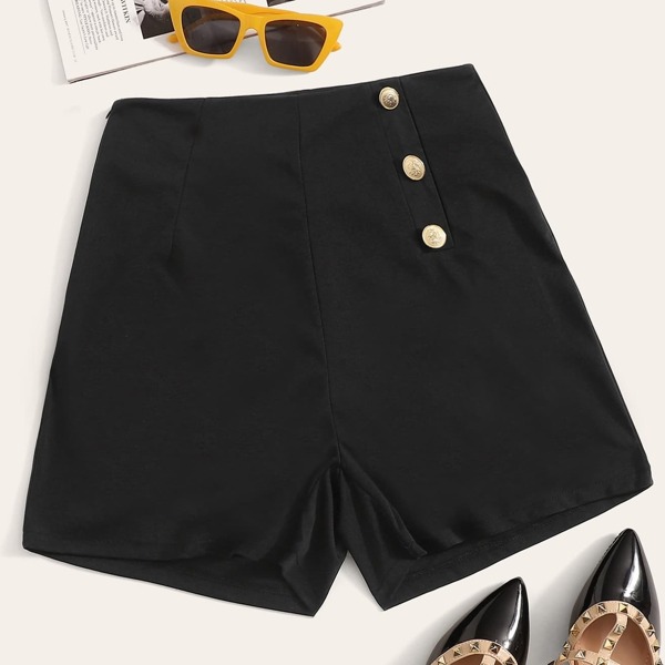 

Single Breasted Zip Side Shorts
