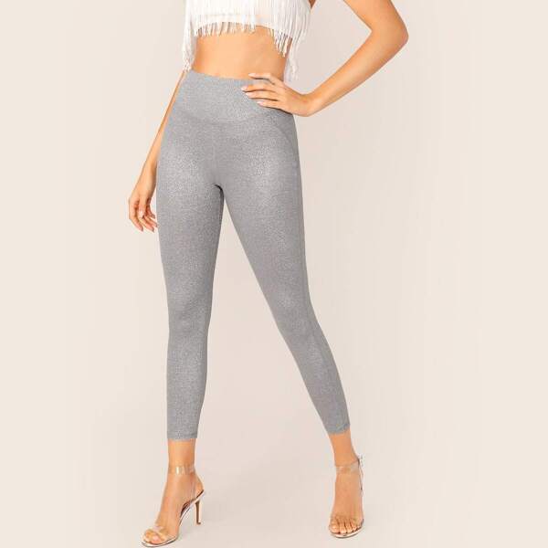 

Wide Waistband Glitter Leggings