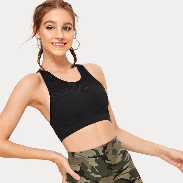 

Breathable Mesh T Back Sports Bra