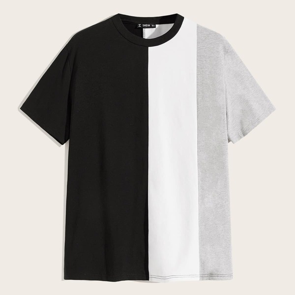 

Men Cut-and-sew Short Sleeve Tee