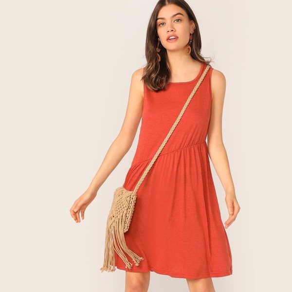

Solid Tank Dress
