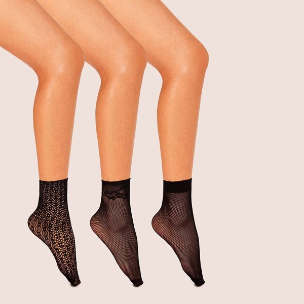 

Fishnet Mesh Socks 3pairs