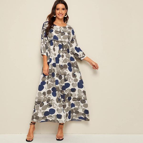 

Graphic Print Dress, Multicolor