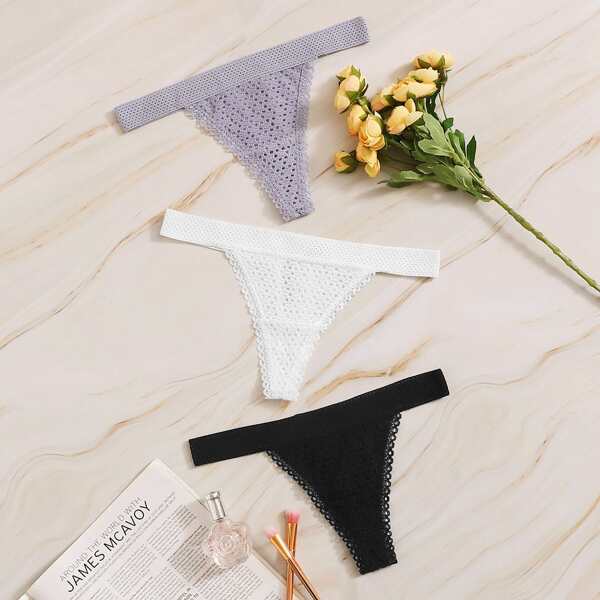 

Lace Trim Panty Set 3pack