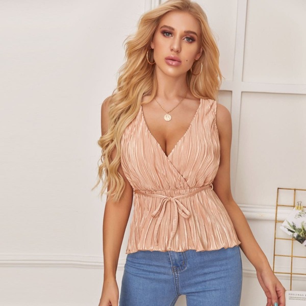 

Surplice Front Ruched Top