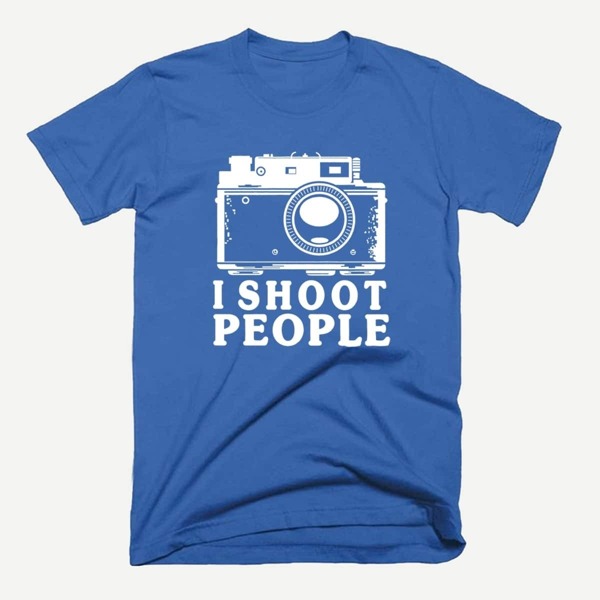 

Men Letter Print Tee, Blue