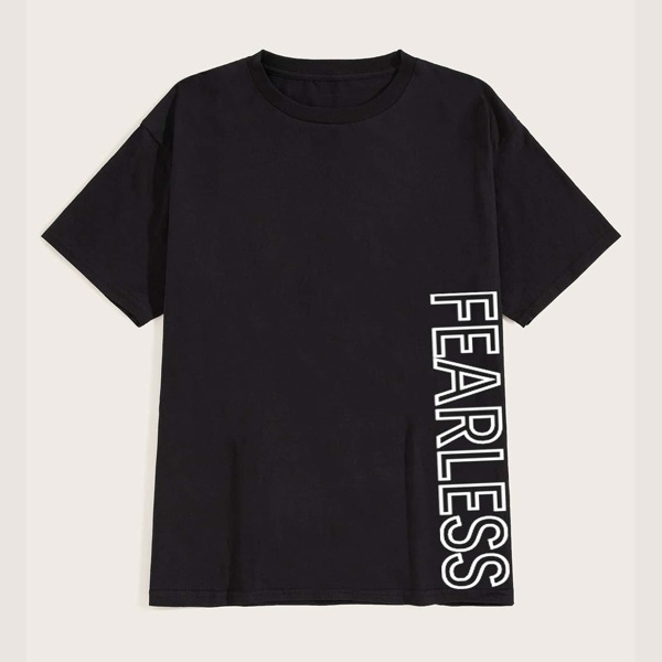 

Men Letter Print Tee