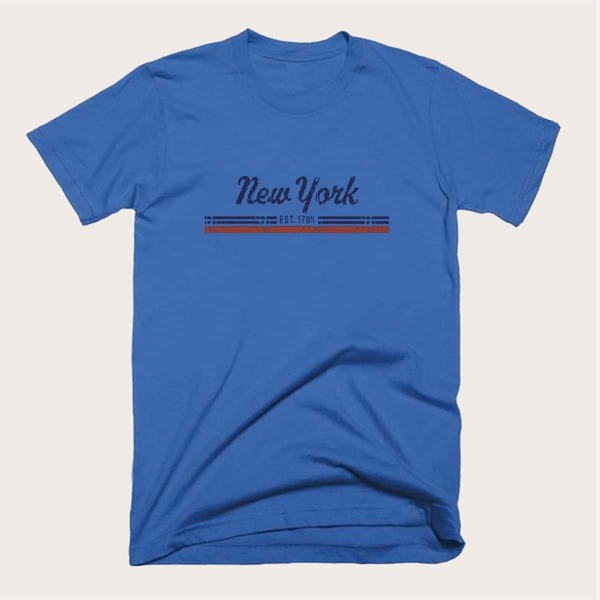 

Men Letter Print Tee