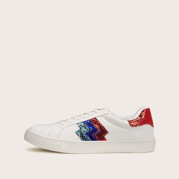 

Lace-up Front Low Top Sneakers