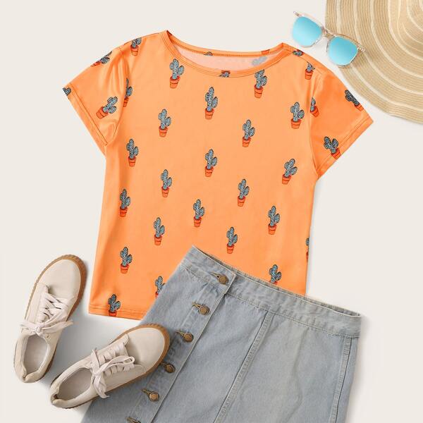 

Cactus Print Tee