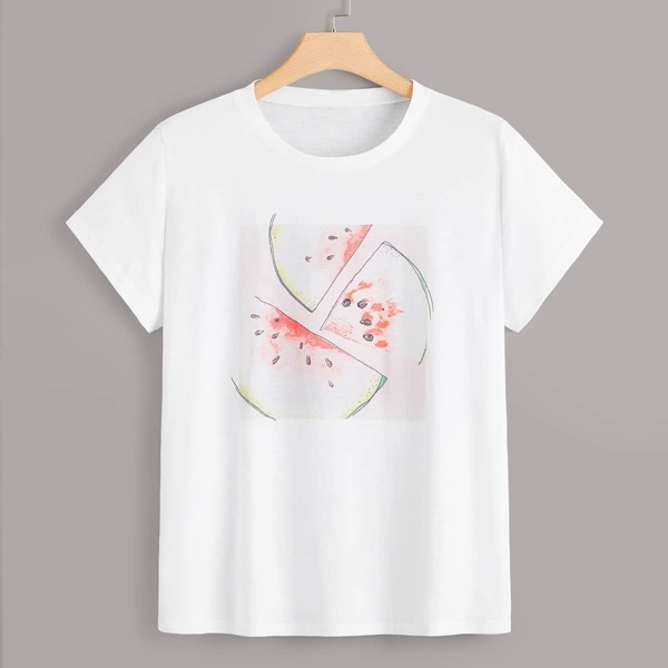 

Plus Watermelon Print Tee