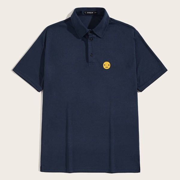 

Men Cartoon Print Polo Shirt