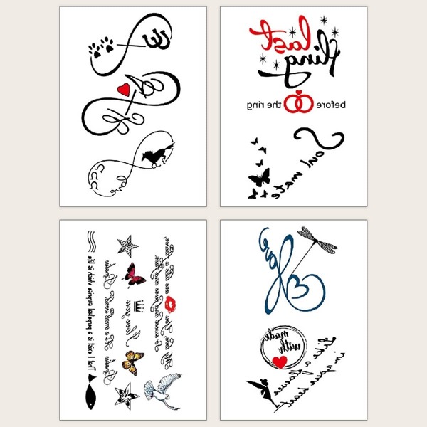 

Mix Pattern Tattoo Sticker 4sheets