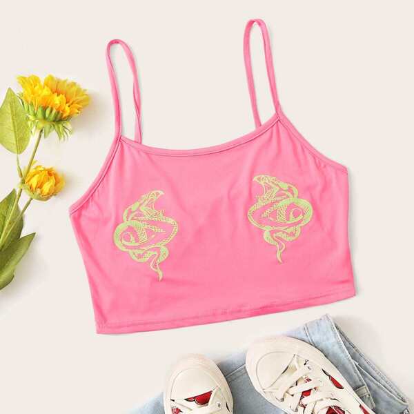 

Snake Print Cami Top