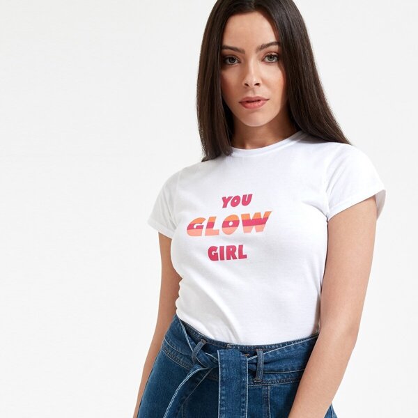 

Slogan Print Top
