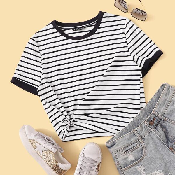 

Plus Striped Ringer Tee