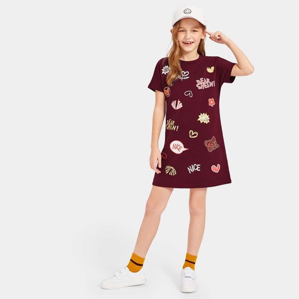 

Girls Mixed Print Dress