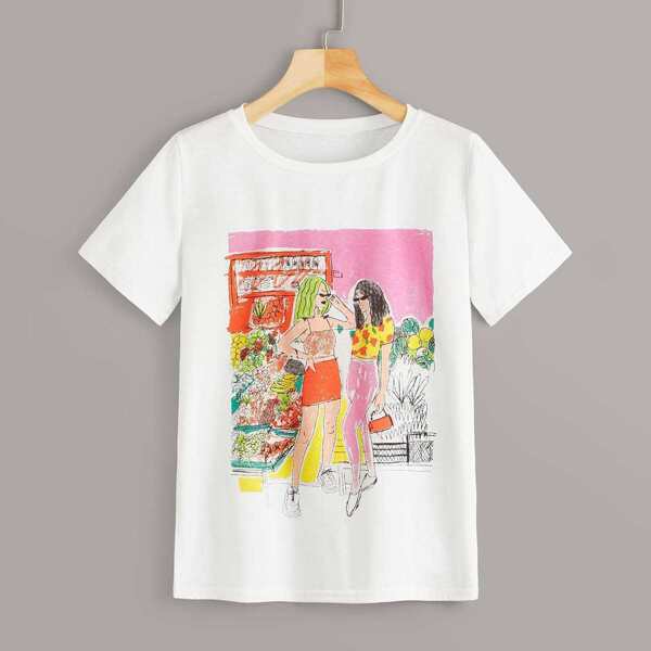

Figure Print Tee