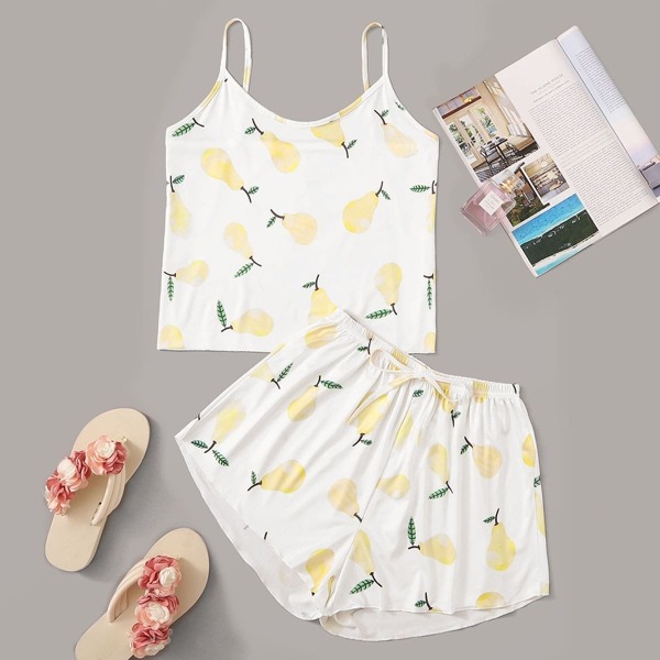 

Pear Print Cami Pajama Set